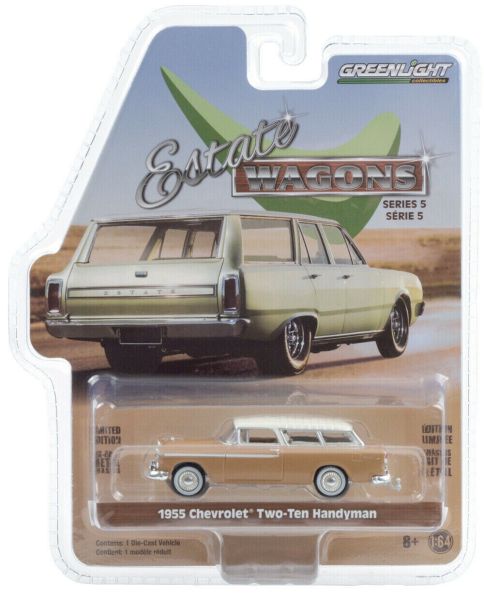 GREEN29990-A - CHEVROLET Two-Ten Handyman 1955 break braun roof white sold in blister - 1