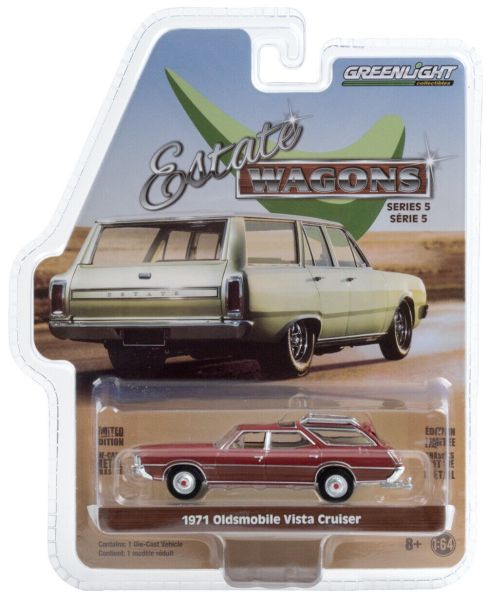 GREEN29990-D - OLDSMOBILE Vista Cruiser break 1971 red sold in blister - 1