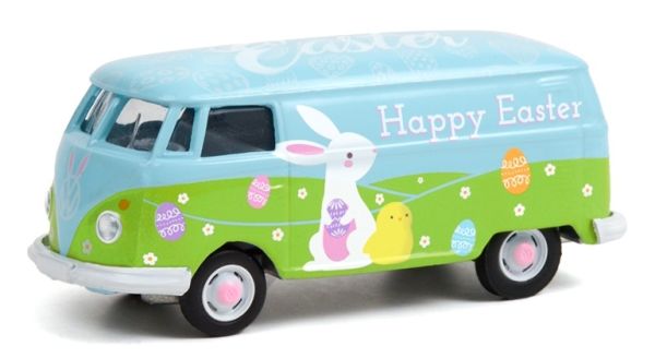GREEN30253 - VOLKSWAGEN T2 Panel Van Happy Haster sold in blister - 1