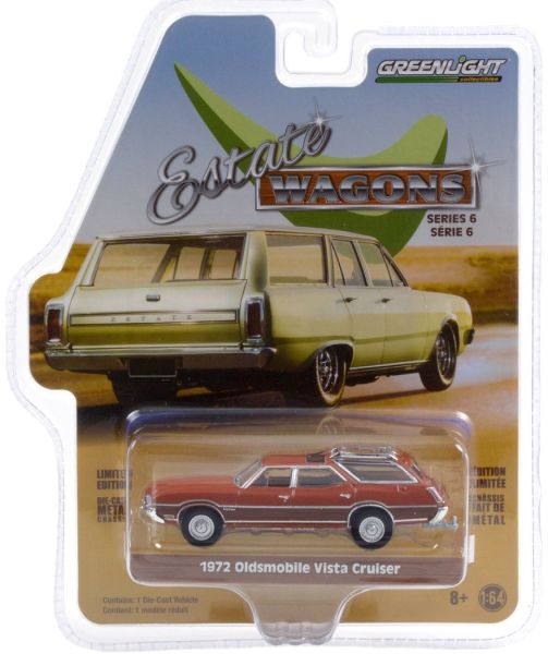 GREEN36010-C - OLDSMOBILE Vista Cruiser station wagon 1972 brown Estate Wagons series sold in blister pack - 1