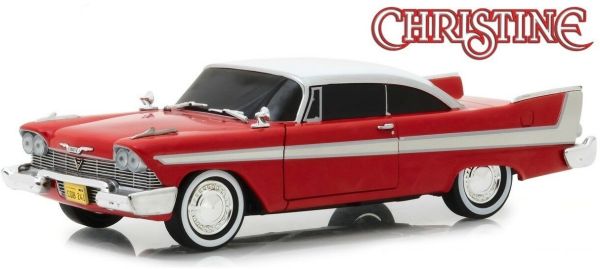GREEN84082 - PLYMOUTH Fury 1958 red roof white version evil smoked windows of the film Christine - 1