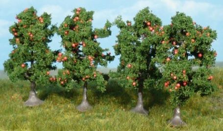 HEK1961 - Set of 5 apple trees 7cm - 1