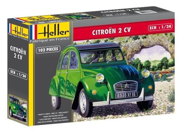 HER80765 - CITROEN 2CV model to build and paint paint and glue not included - 1