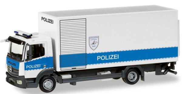 HER093538 - MERCEDES BENZ Atego rigide box 4x2 police of Hamburg - 1