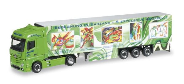 HER304276 - Mercedes Actros Gigaspace refrigerated box trailer Wirtz Art Truck - 1