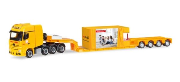 HER308373 - MERCEDES Actros SLT 8x4 with heavy equipment trailer 4 axles and MAX load BOGL - 1