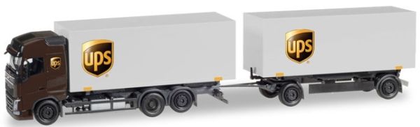 HER308823 - VOLVO FH Globetrotter 6x2 rigid body carrier UPS with 2-axle trailer - 1