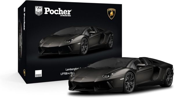 POCHK121F - LAMBORGHINI Aventador LP 700-4 Roadster Black - 814-piece kit - 1