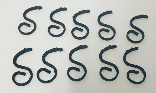 IP02 - 10 x rounded cultivator teeth - In miniature - 1