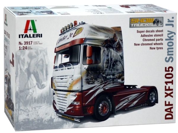 ITA3917 - DAF XF 105  Smoky Jr. 4x2 Show Truck model to mount and paint paint and glue not inclued - 1