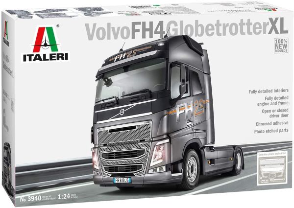 ITA3940 - VOLVO FH4 4x2 Globetrotter XL model to assemble and paint glue and paint not included - 1