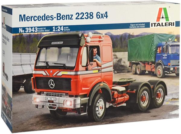 ITA3943 - MERCEDES BENZ 2238 6x4 model to assemble and paint glue and paint not included - 1