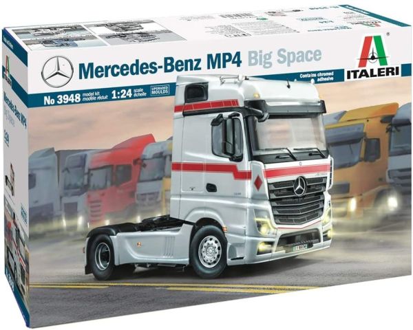ITA3948 - MERCEDES BENZ Actros MP4 Big Space 4x2 model to assemble and paint paint and glue not included - 1