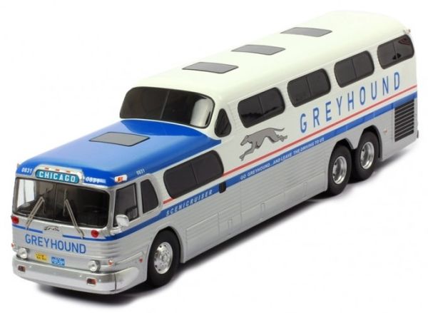 IXOBUS027LQ - 1956 GMC Scenicruiser GREYHOUND American Line Bus for Chicago - 1