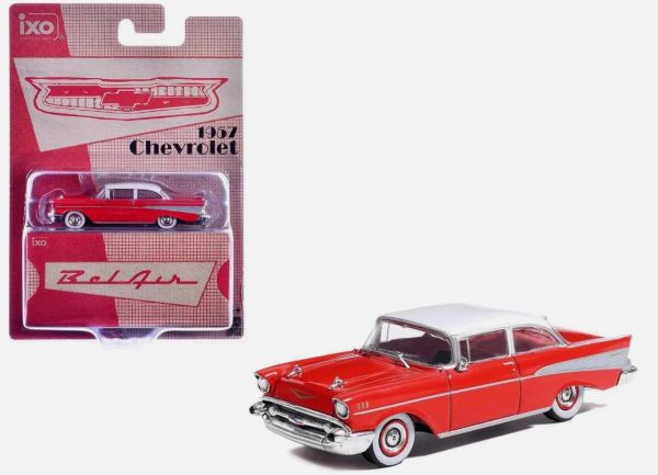IXO-IA64008 - CHEVROLET Bel-Air 1957 Red and White (blister pack) - 1