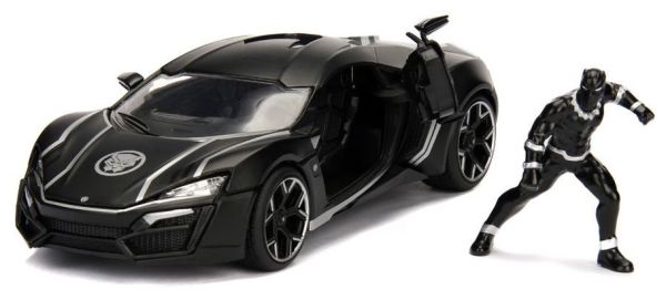 JAD253225004 - LYKAN Hypersport Black Panther Marvel Avengers with caracter inclued - 1
