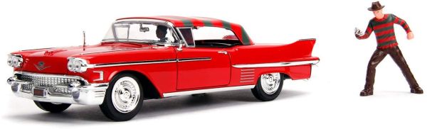 JAD253255004 - CADILLAC série 62 1958 red movie Freddy Krueger with 2 caracters - 1