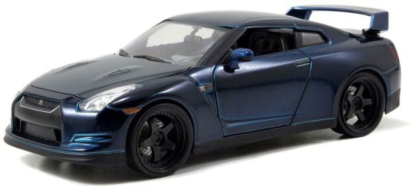 JAD97036 - Brian's NISSAN GT-R R35 2009 dark metal blue Fast And Furious - 1