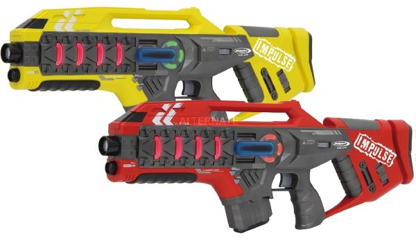 JAM410083 - impulse laser gun - rifle set yellow and red - 1