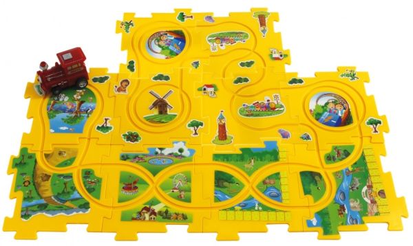 JAM460303 - Dynamic Zoo Puzzle Train - 11 Pieces - 1