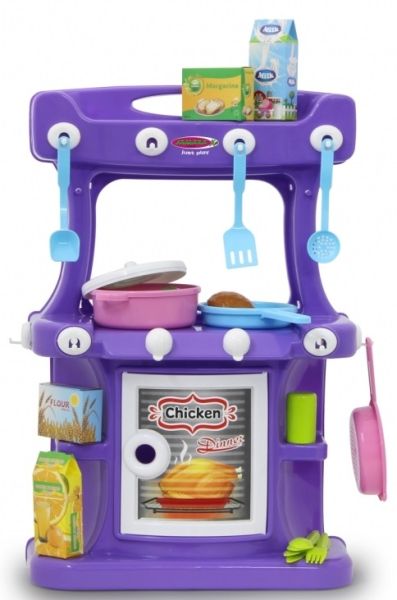 JAM460427 - Little Cook Violet Kitchen - 43 Pieces - 1