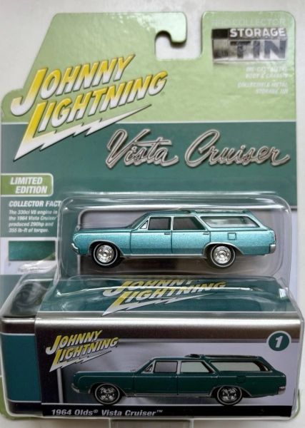 JLCT016A-A - OLDS Vista Cruiser 1964 blue from the COLLECTOR TINS series 2025, still in its original packaging - 1