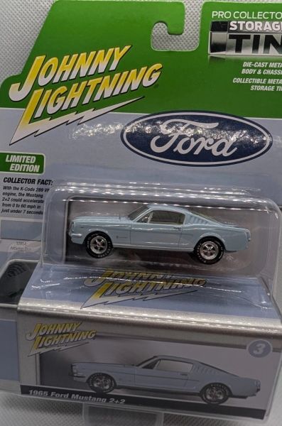 JLCT016B-C - 1965 Ford Mustang 2+2, Blue, from the Collector Tins Series 2025, in blister pack - 1