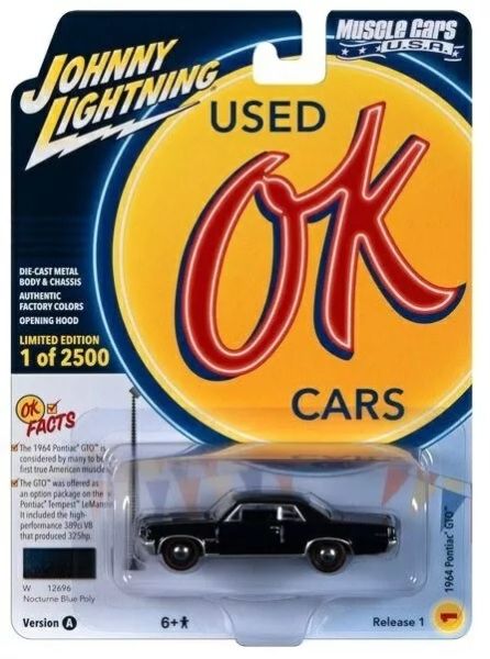 JLMC032A-A - 1964 PONTIAC GTO Midnight Blue from the MUSCLE CARS series 2023 blister-packed - 1