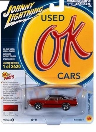 JLMC032A-E - 1972 OLDSMOBILE 442 W-30 Flame Orange from the MUSCLE CARS series 2023 blister-packed - 1