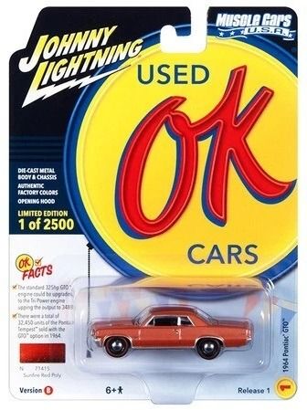 JLMC032B-A - 1964 PONTAC GTO Sunburst Red from the MUSCLE CARS series 2023 blister-packed - 1