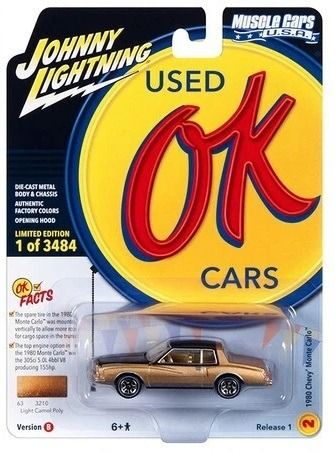 JLMC032B-B - 1980 CHEVROLET Monte Carlo Gold from the MUSCLE CARS series CARS 2023 in blister pack - 1