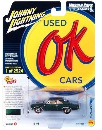 JLMC032B-C - 1967 BUICK GS 400 Green from the MUSCLE CARS 2023 series in blister pack - 1