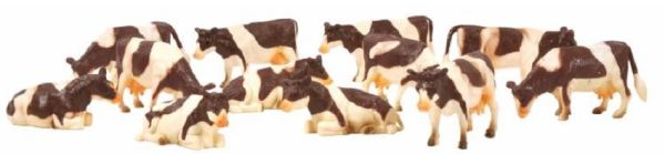 KID571968 - Lot of 8 cows standing and 4 lying NORMAN - 1
