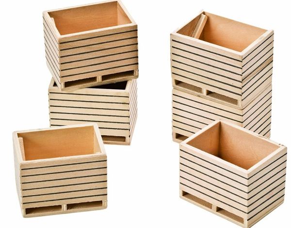 KID610611 - Set of 6 Miniature Wooden Pallox - 1