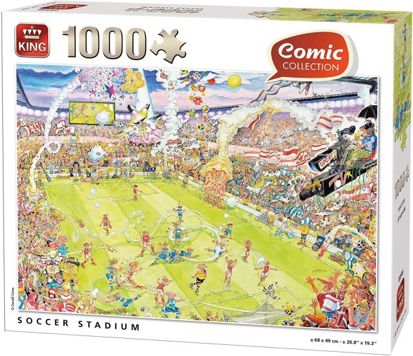 KING05546 - Puzzle 1000 pieces football stadium - 1