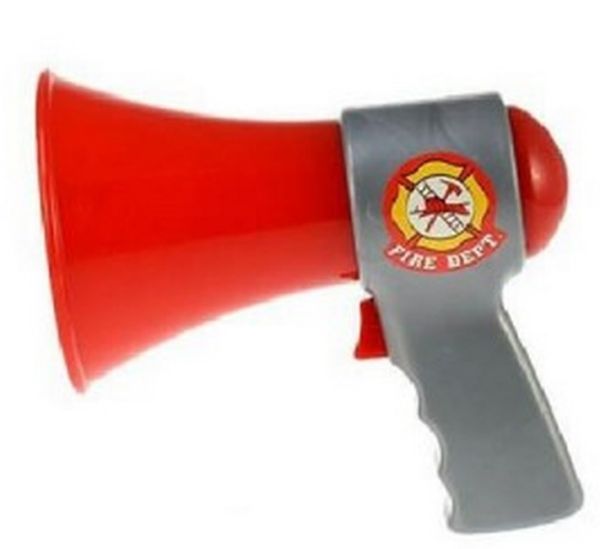 LPT14831POMPIER - Firefighter Megaphone - 15 cm - 1