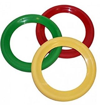 LPE55098 - set of 3 juggling rings - 20 cm - 1