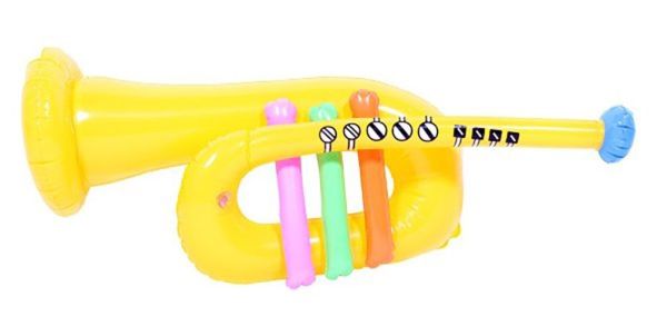 LPF20256 - Yellow inflatable trumpet - 60 cm - 1