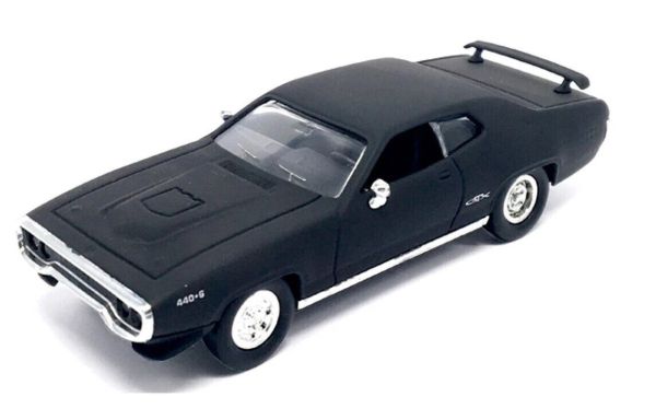 LDC94218MBK - 1971 PLYMOUTH GTX Matt Black - 1