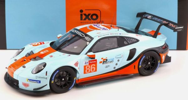 IXO-LEGT12008 - PORSCHE 911 RSR #86 Gulf Racing 24H of Le Mans 2018 WAINWRIGHT / BARKER / DAVISON - 1