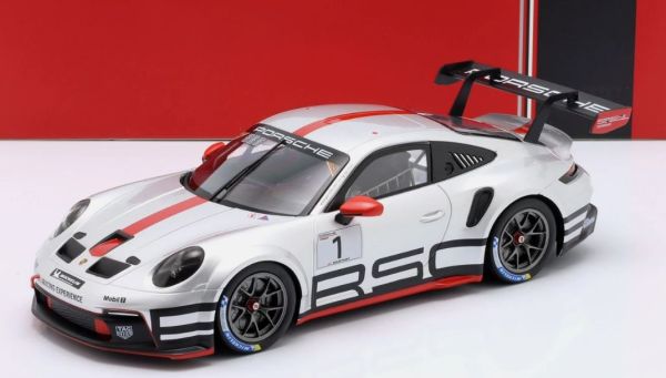 IXO-LEGT18-23CUP005 - PORSCHE 911 GT3 Cup Track Expérience 2023 Silver and red - 1