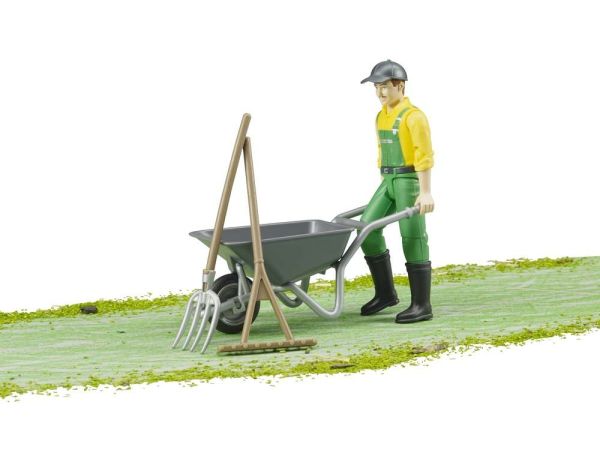 BRU62610 - Farmer figurine with accessories - 1