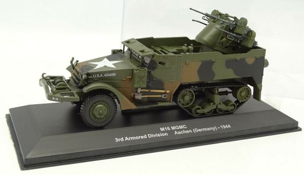 MAGMILBL03 - Half Track M16 MGMC armored Flak 3rd US Army Division Aachem Germany 1944 - 1