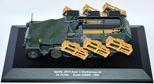 MAGMIVWARFRUMEN - German armored rocket launcher HANOMAG SD.KFZ 251/1 Ausf.c Wurfframen 40 24th Panzer Division Battle of Kursk USSR 1942 - 1