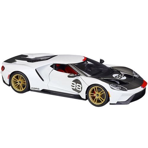 BUR41165 - FORD GT #98 Heritage Collection 2018 white and black - 1