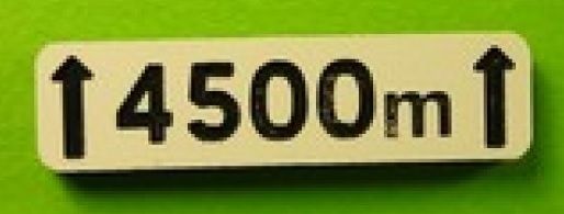 MCD-030 - Signage sign Over 4500m - In kit form - 1