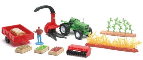 NEW04005A - Farmer set with accessories tractor mower trailer and character - 1