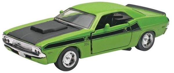 NEW51393 - CHALLENGER T/A 1970 green black hood - 1