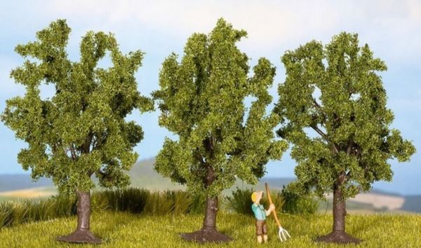 NOC25110 - 3 fruit trees, green - 8 cm - 1