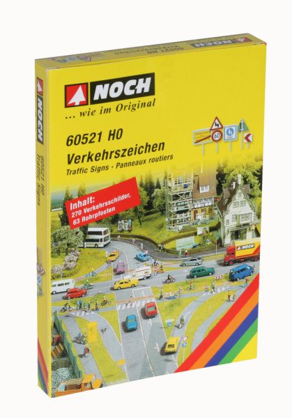 NOC60521 - Box of 270 signages panels with 63 poles - 1